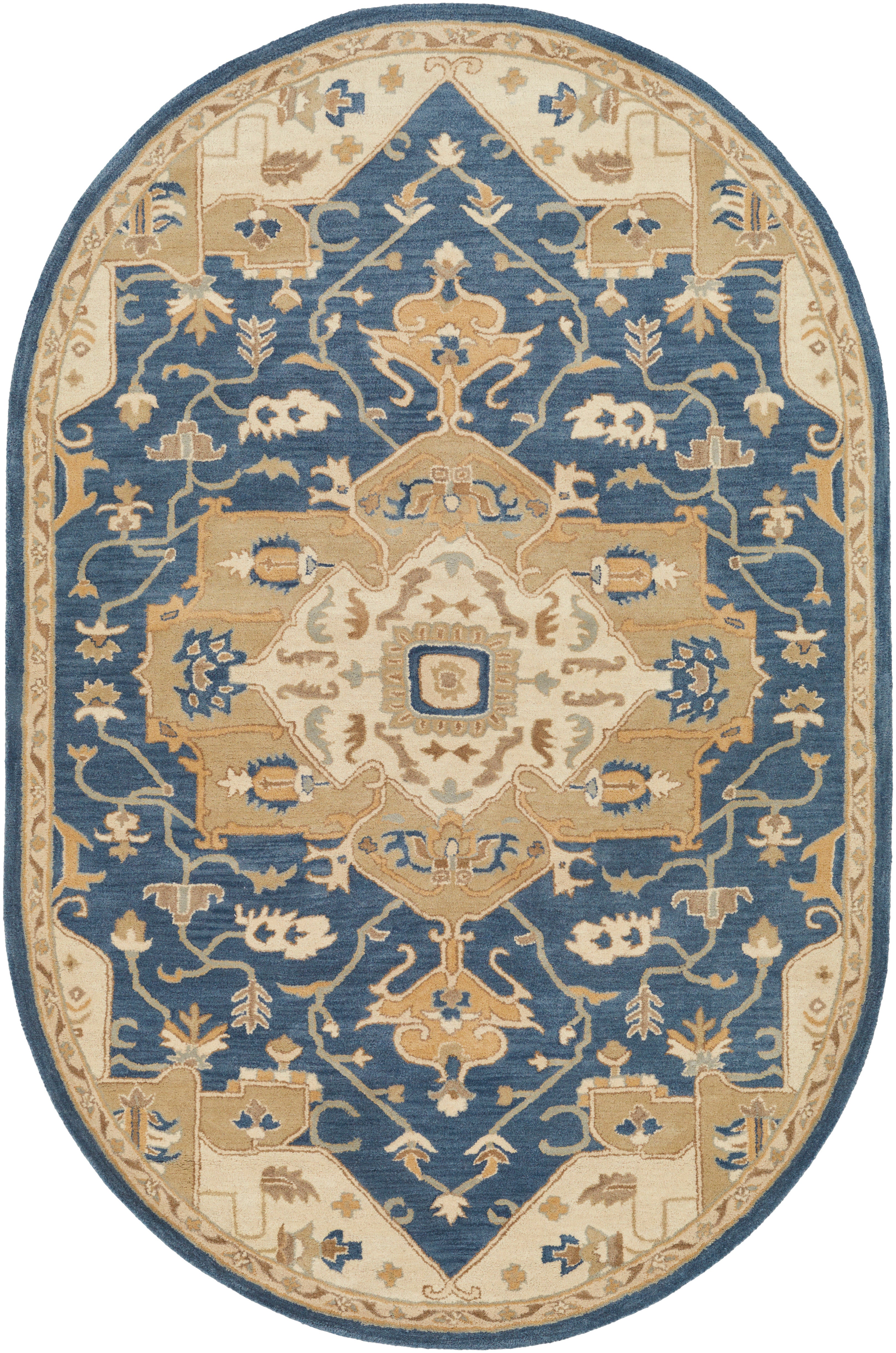 Roman Indigo Hand-Tufted Rug