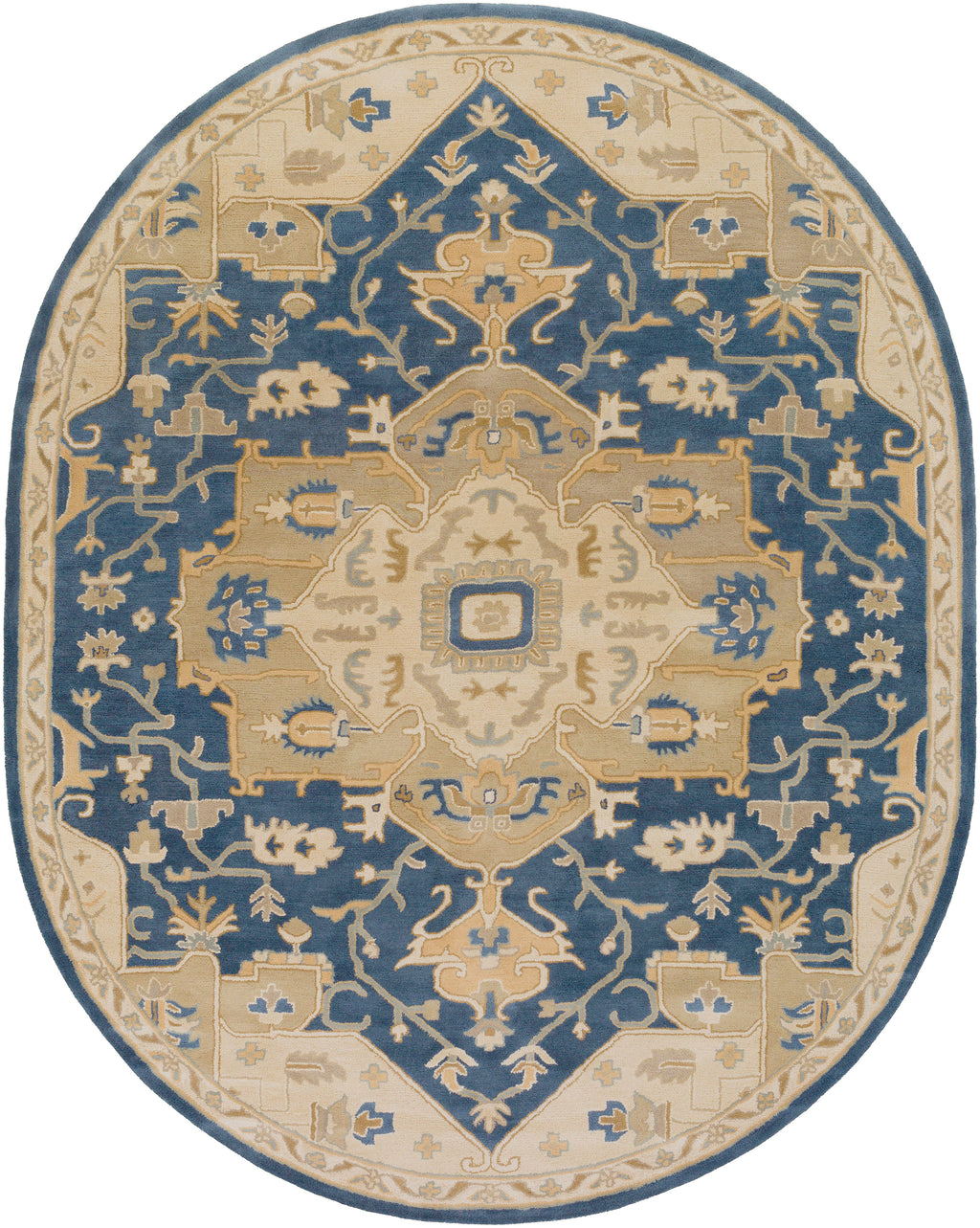 Roman Indigo Hand-Tufted Rug