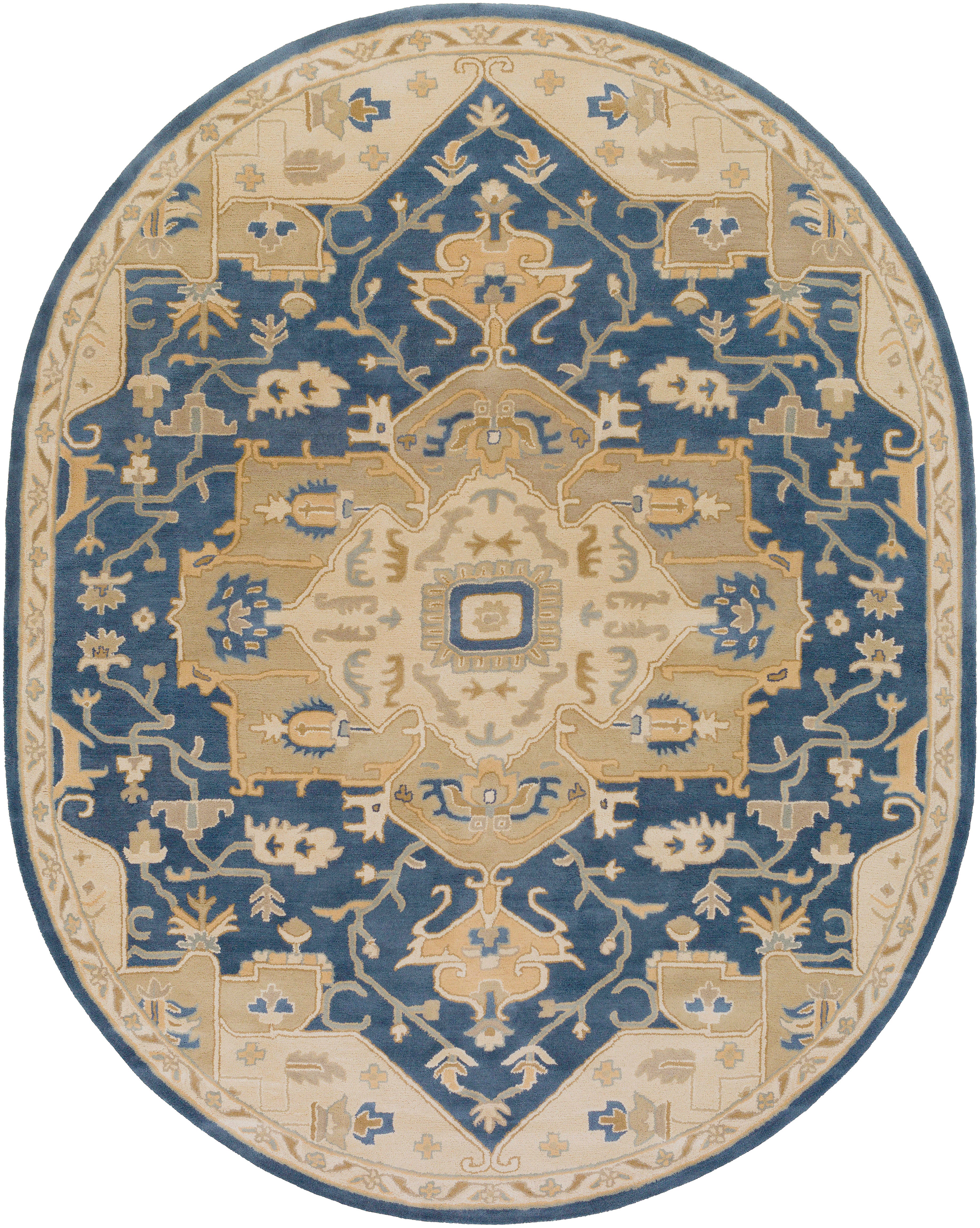Roman Indigo Hand-Tufted Rug