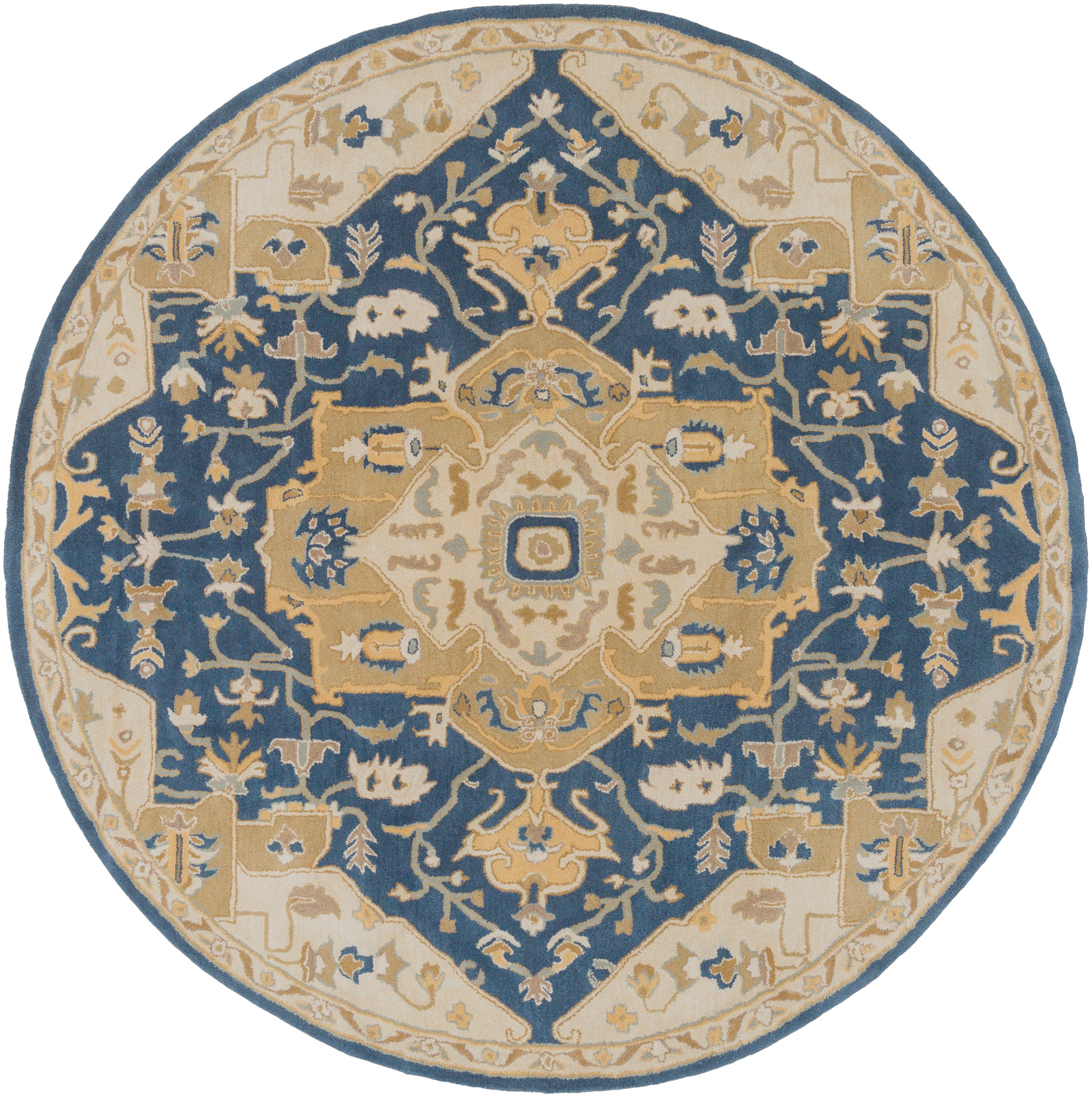 Roman Indigo Hand-Tufted Rug
