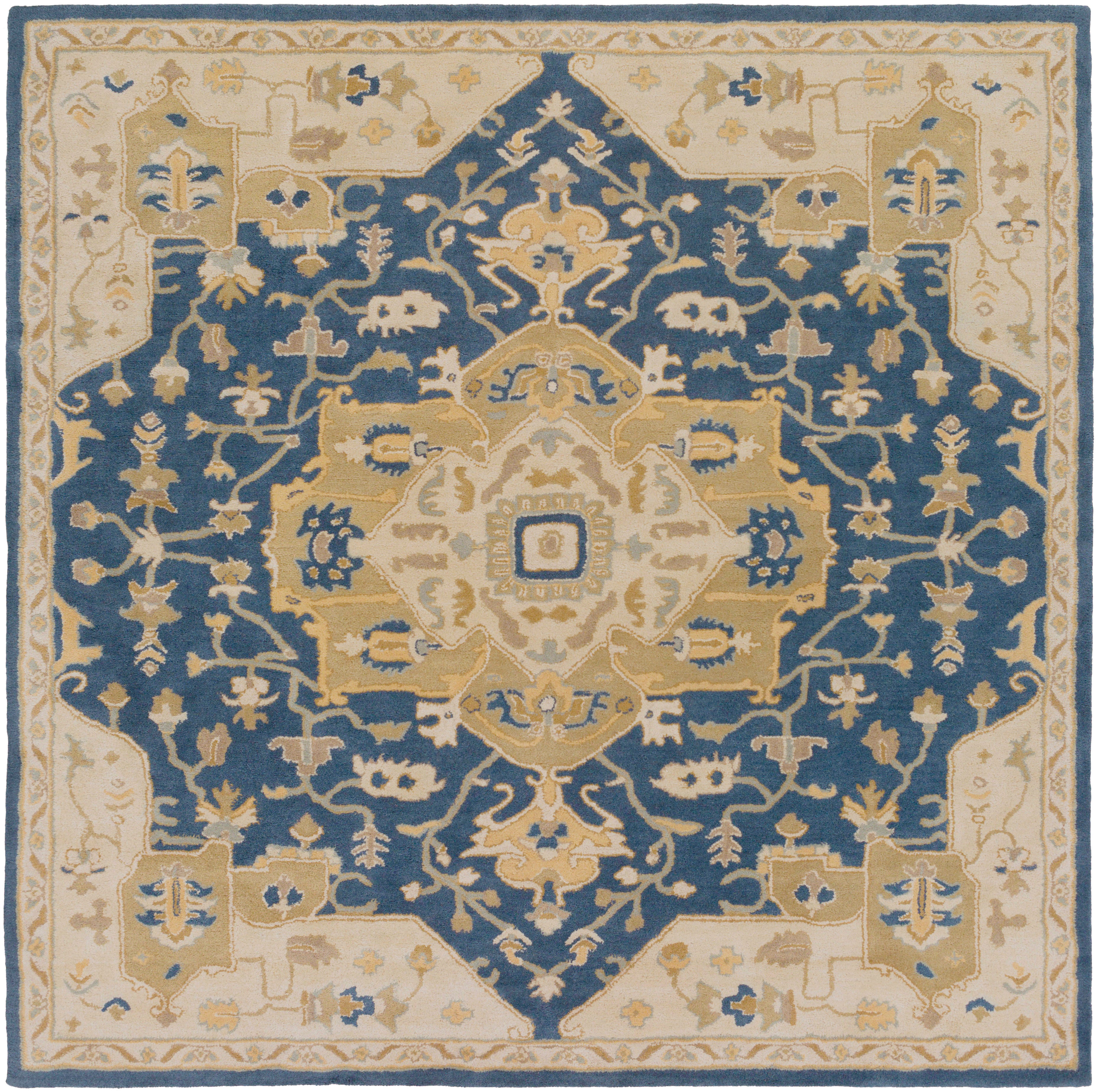Roman Indigo Hand-Tufted Rug