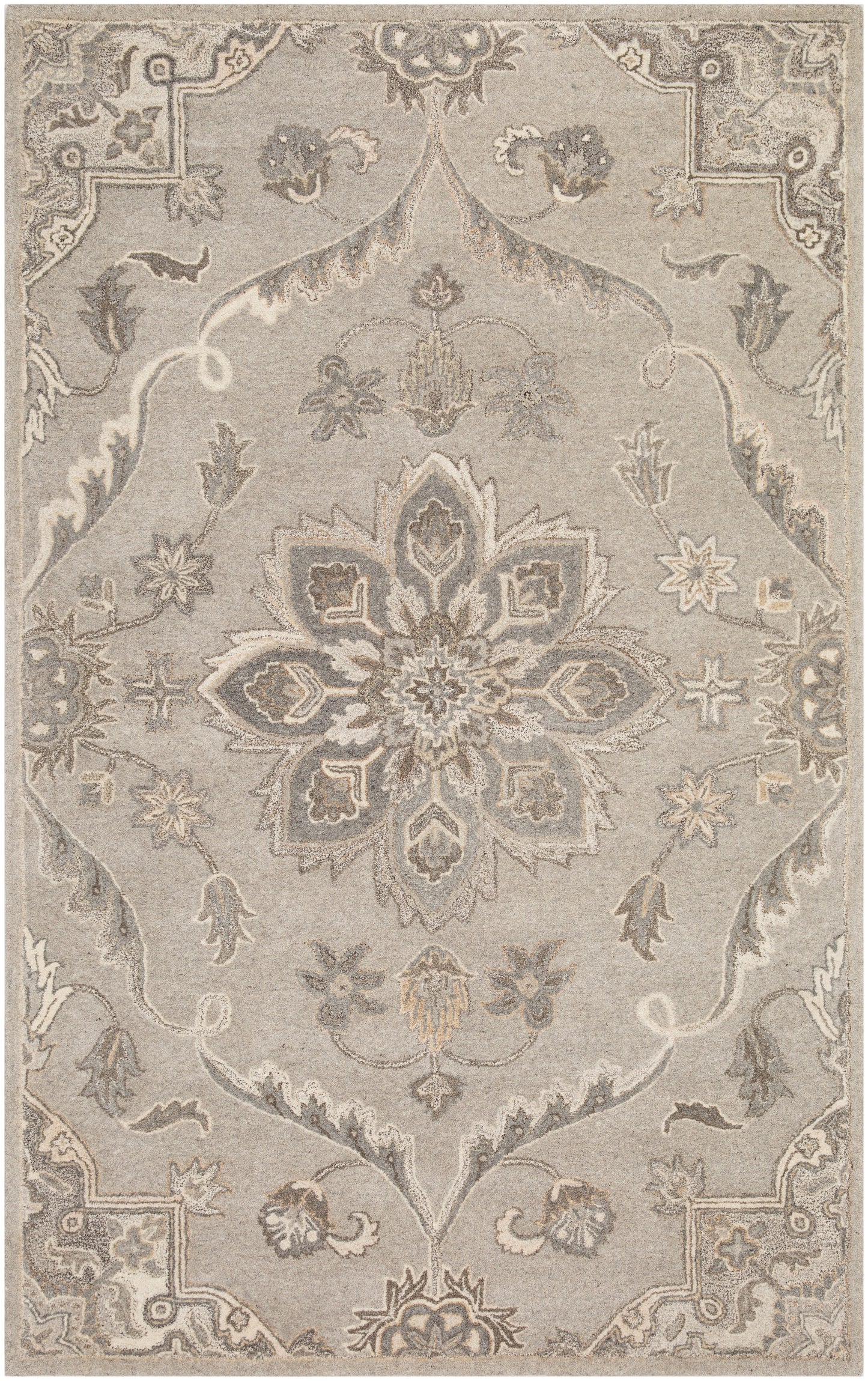 Fiore Graphite Hand-Tufted Rug