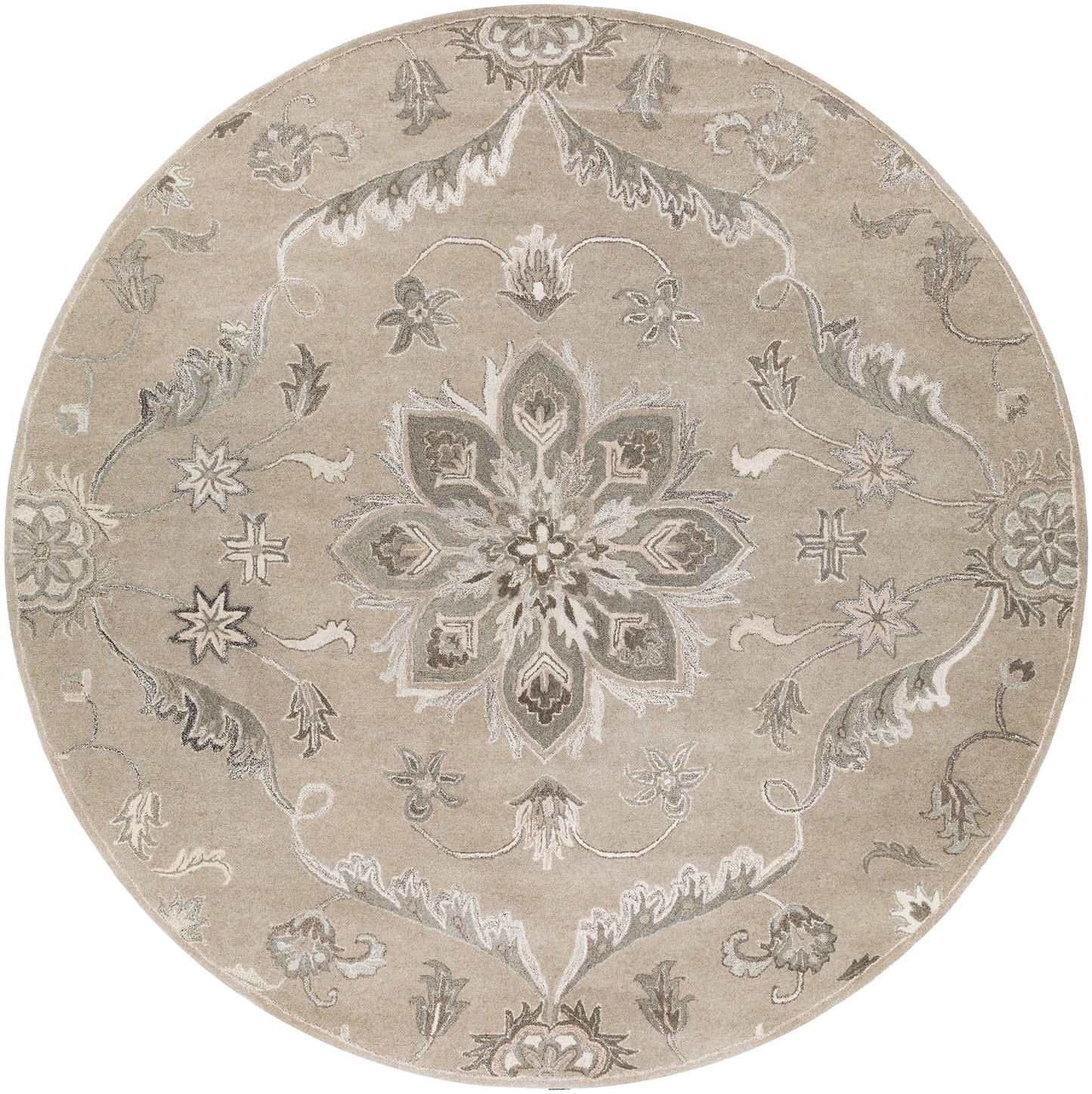 Fiore Graphite Hand-Tufted Rug