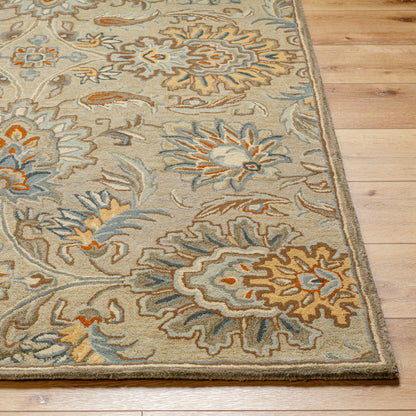 Mediterranean Pewter Hand-Tufted Rug