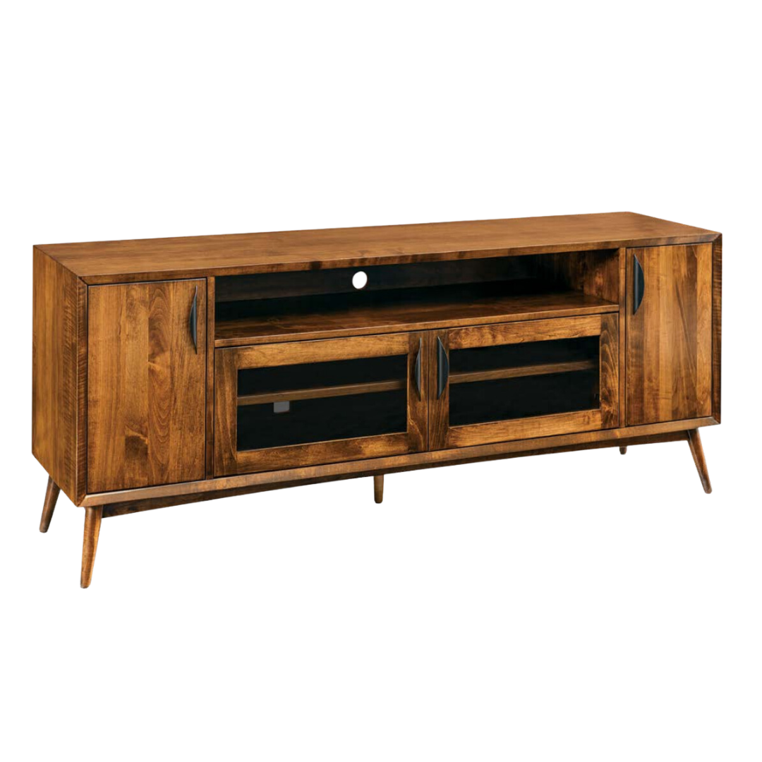 Century Modern Media Cabinet with Sound Bar Opening