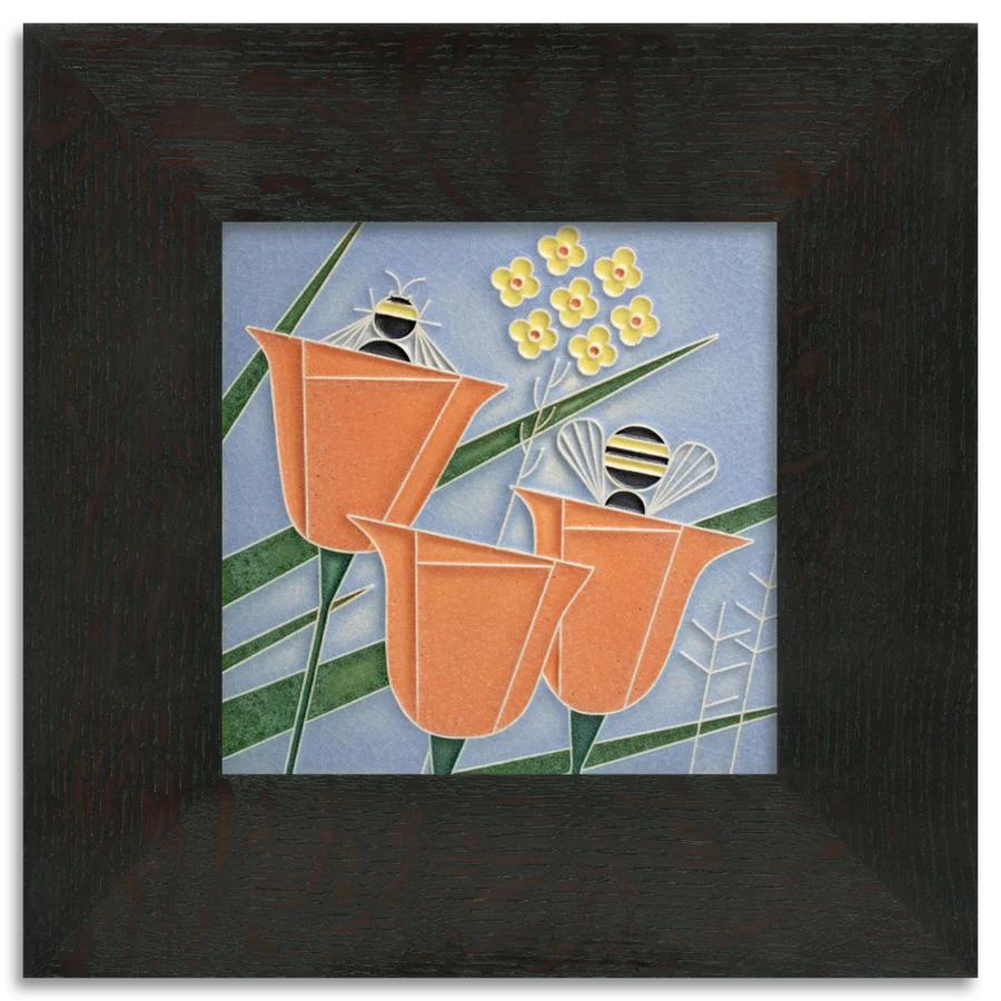 Coming and Going Motawi art tile- 6x6