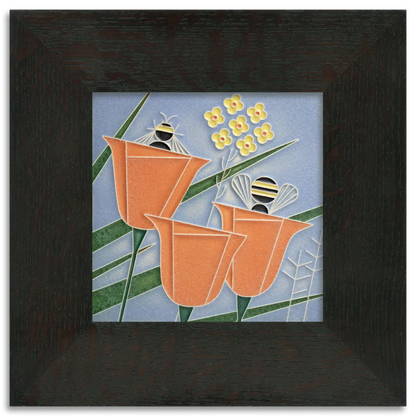 Coming and Going Motawi art tile- 6x6