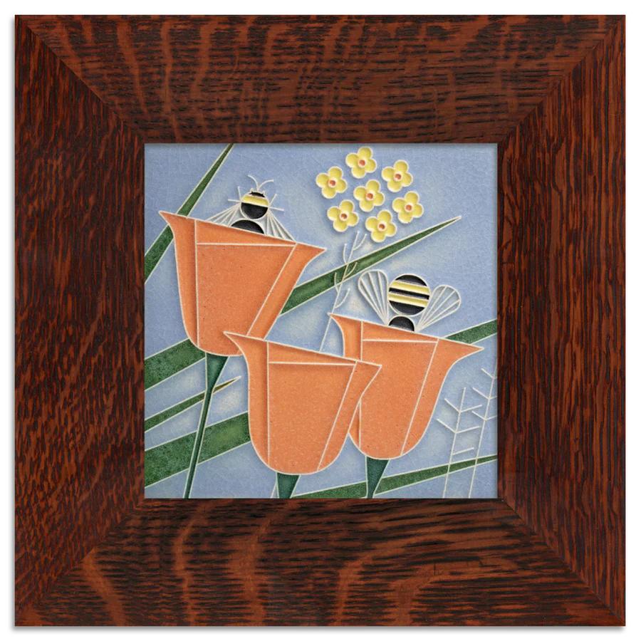 Coming and Going Motawi art tile- 6x6