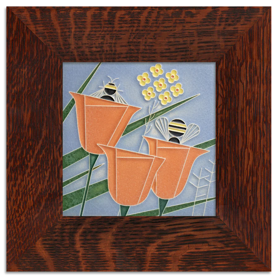 Coming and Going Motawi art tile- 6x6