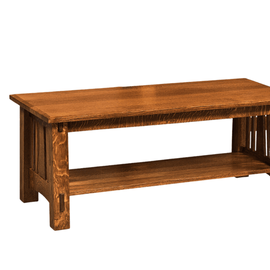 Craftsman Slat Coffee Table- Lift Top Optional