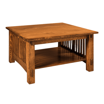 Craftsman Slat Square Coffee Table