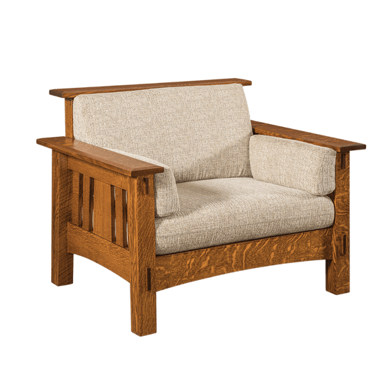 Craftsman Slat Wood Accent Chair