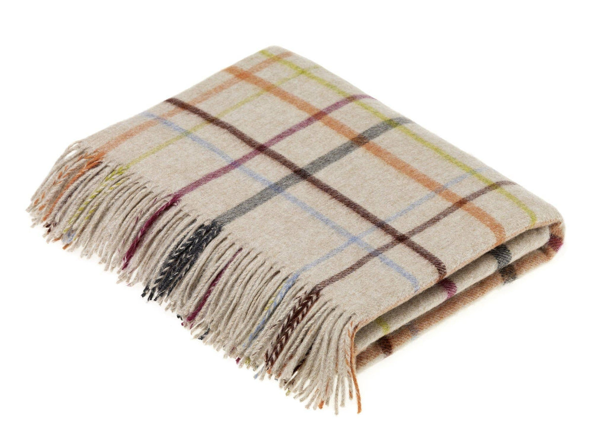 Windowpane Merino Lambswool Throw