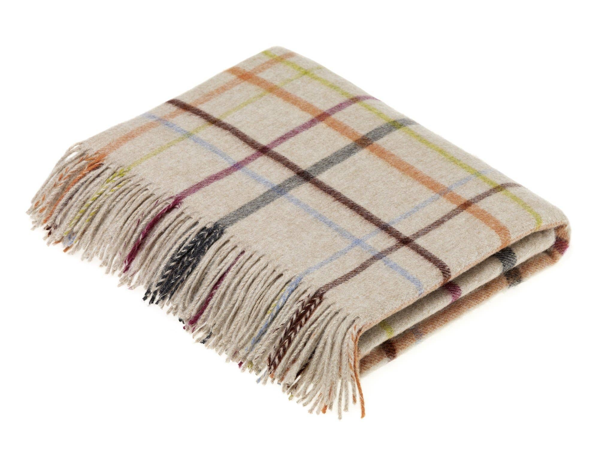 Windowpane Merino Lambswool Throw