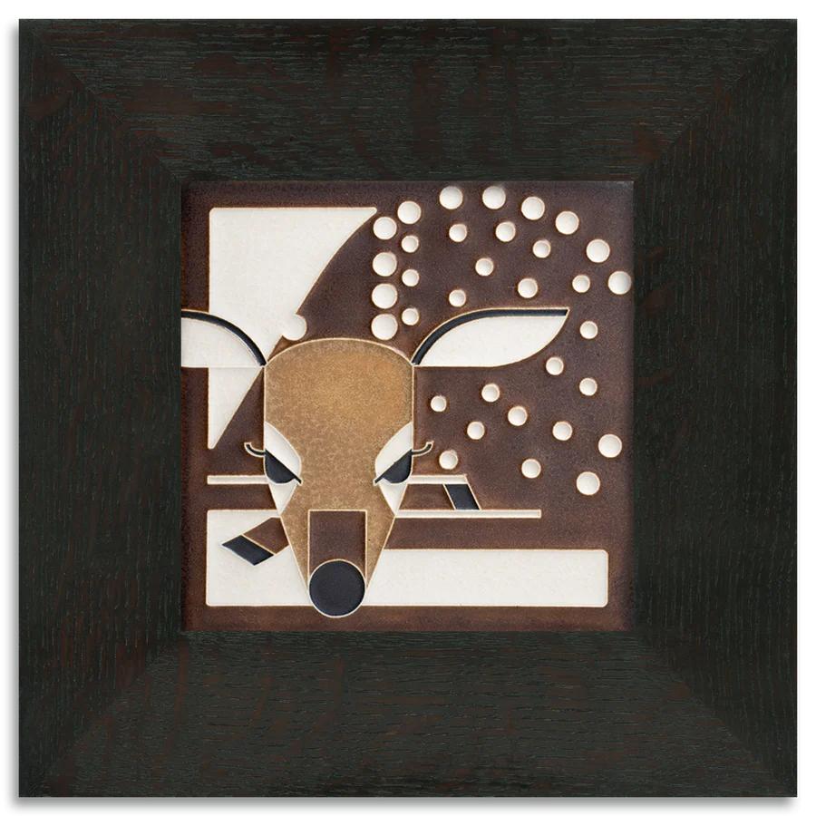 Motawi Fawn art tile- 6x6