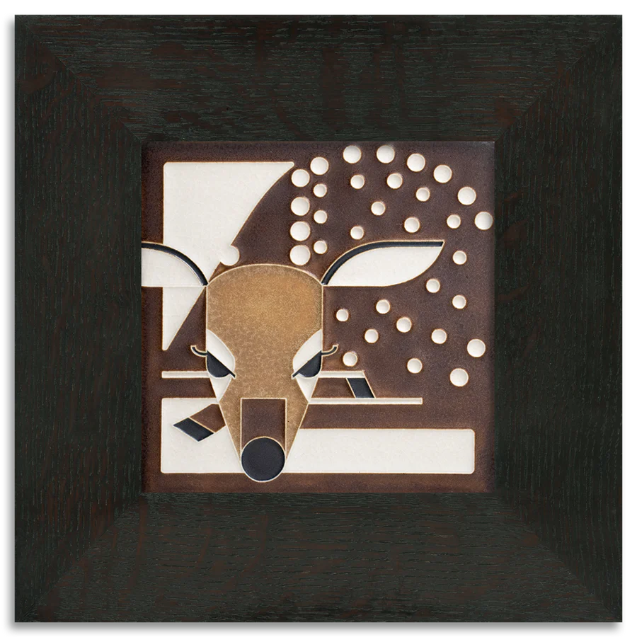 Motawi Fawn art tile- 6x6