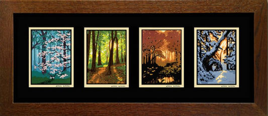 Laura Wilder Woods Four Seasons Horizontal Print Set