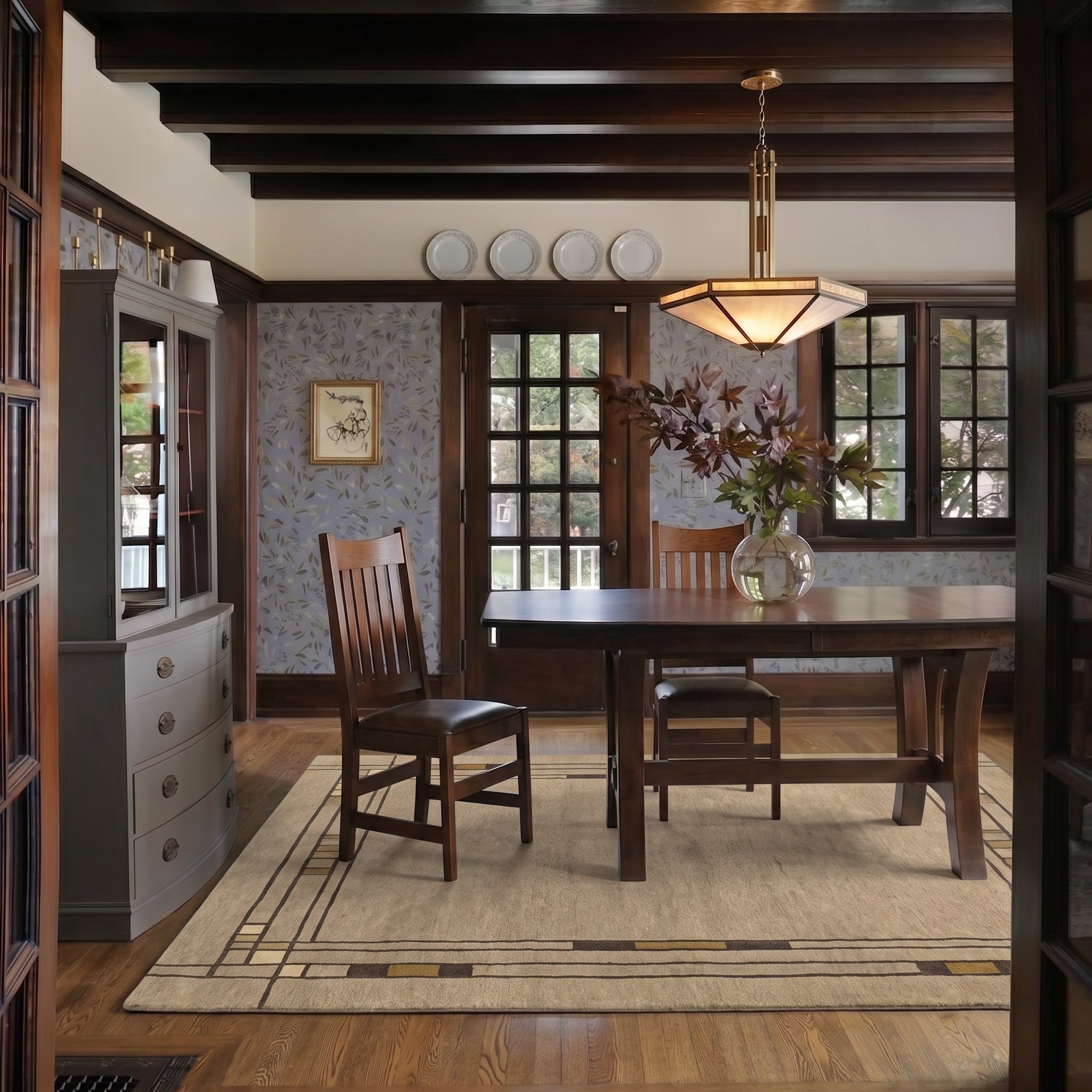 Grand Island Trestle Table-Solid Top