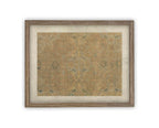 Vintage Framed Canvas Neutral Tapestry Art
