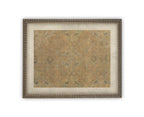 Vintage Framed Canvas Neutral Tapestry Art