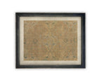 Vintage Framed Canvas Neutral Tapestry Art