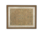 Vintage Framed Canvas Neutral Tapestry Art