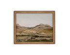 Vintage Framed Canvas Farmhouse Art