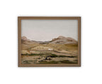 Vintage Framed Canvas Farmhouse Art