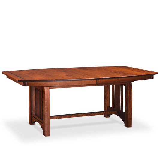 Clearance-Aspen Trestle table with leaves