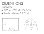 Landmark Mission Corner TV Cabinet