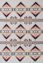 Pendleton Juniper Mesa sand flat-weave wool rug with Southwest geometric patterns.