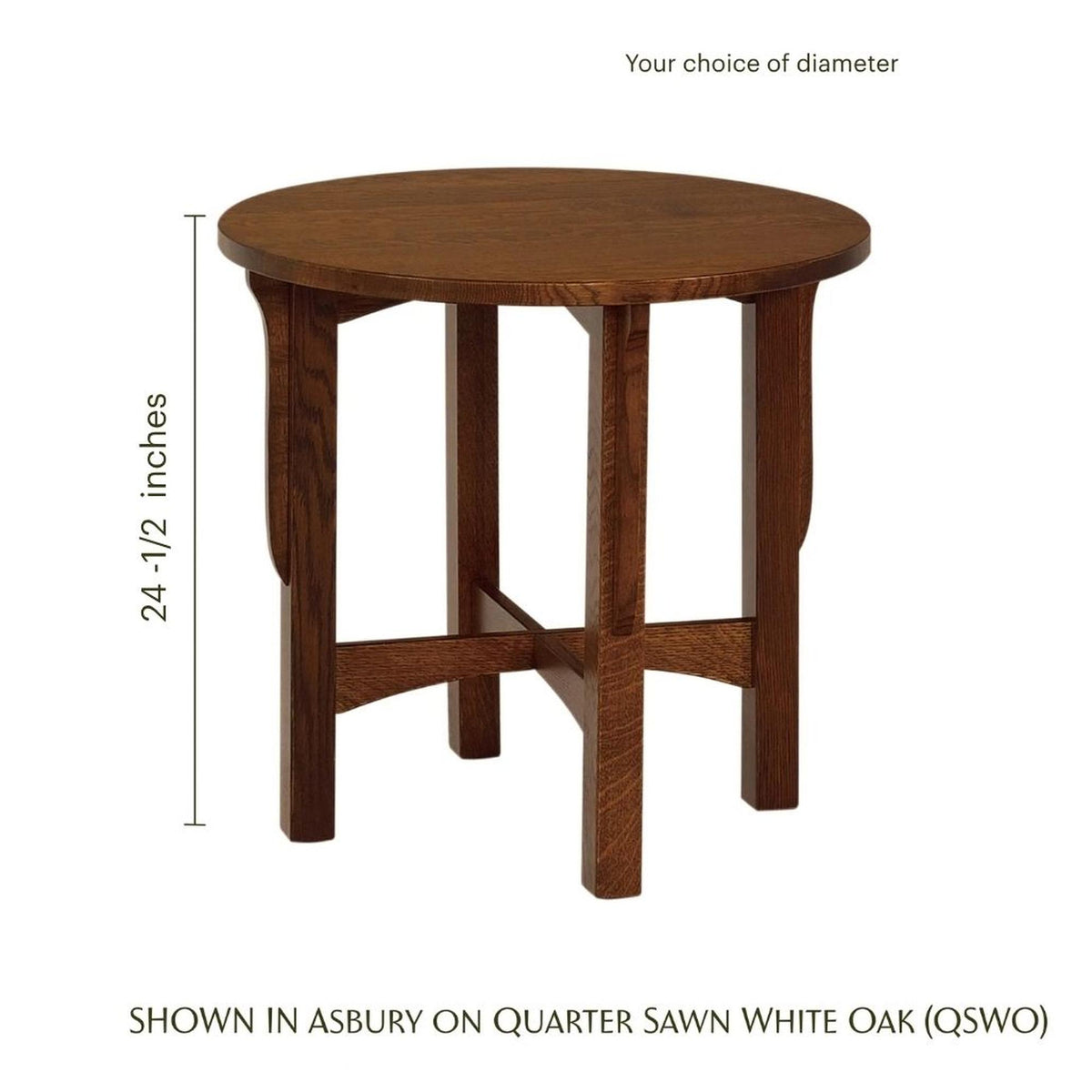 Landmark Mission Round Side Table