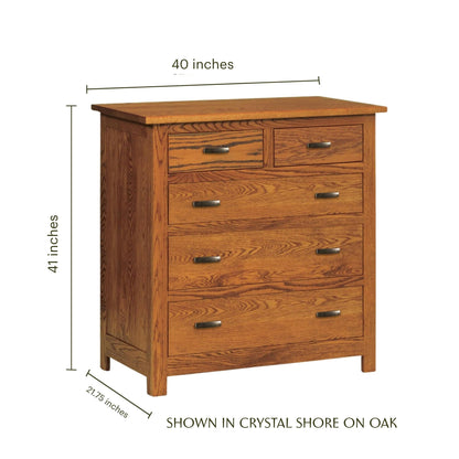 Mission 5-Drawer Chest