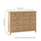 Mission 9-Drawer Dresser