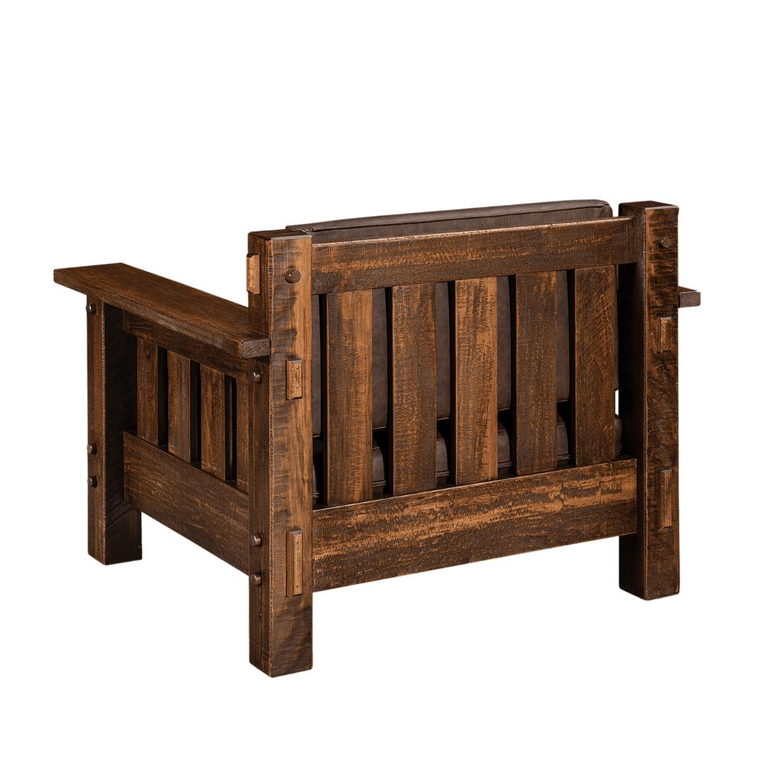 Mountain Roughsawn Wood Easy Chair