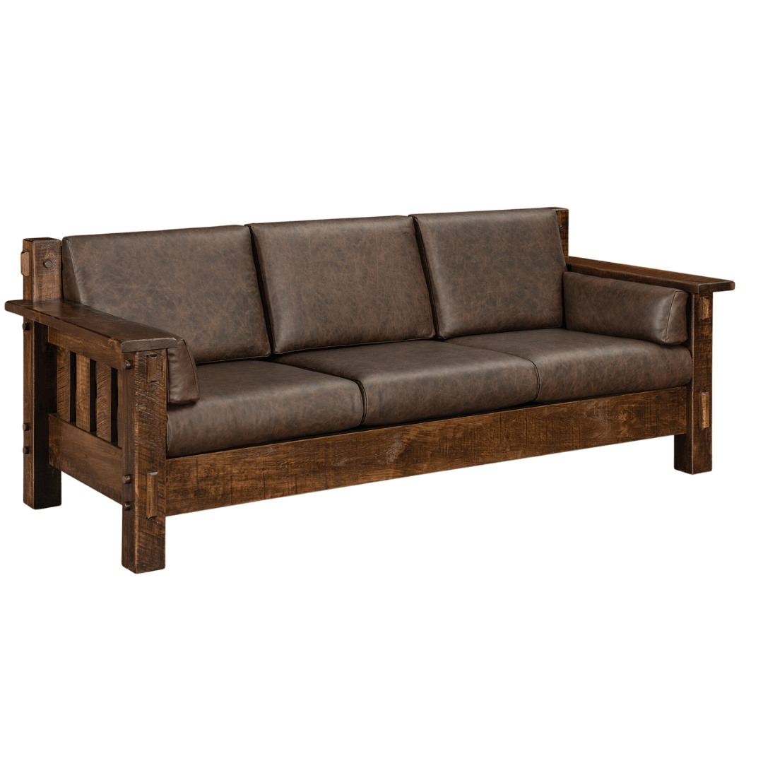 Mountain Roughsawn Wood Sofa