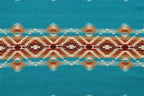 Pendleton Pagosa Springs turquoise wool rug with Southwest geometric patterns.