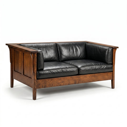 Prairie Mission Panel Settle Loveseat