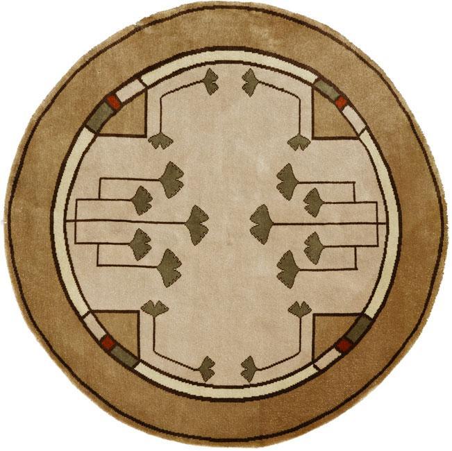 Ginkgo Beige Rug Persian Carpet