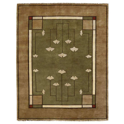Ginkgo Sage Rug Persian Carpet 2x3