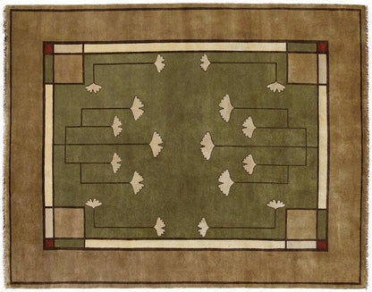 Ginkgo Sage Rug Persian Carpet
