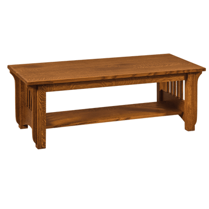 Prairie Mission Spindle Coffee Table- Lift Top Optional