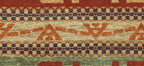 Pendleton Anasazi Southwest wool rug with terra cotta, green, and beige geometric patterns