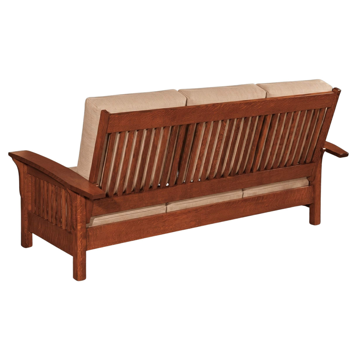 Prairie Mission Wood Arm Sofa
