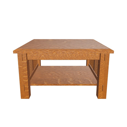 Craftsman Slat Square Coffee Table