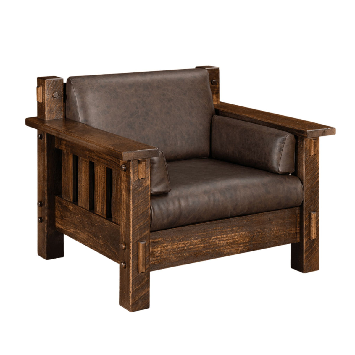 Mountain Roughsawn Wood Easy Chair