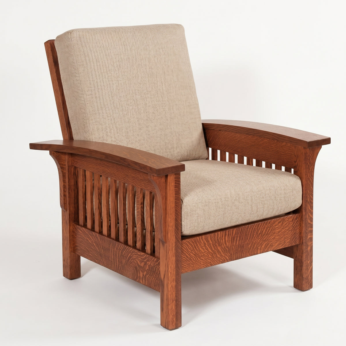 Prairie Mission Spindle Wood Arm Accent Chair