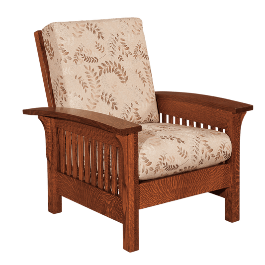 Prairie Mission Wood Arm Accent Chair