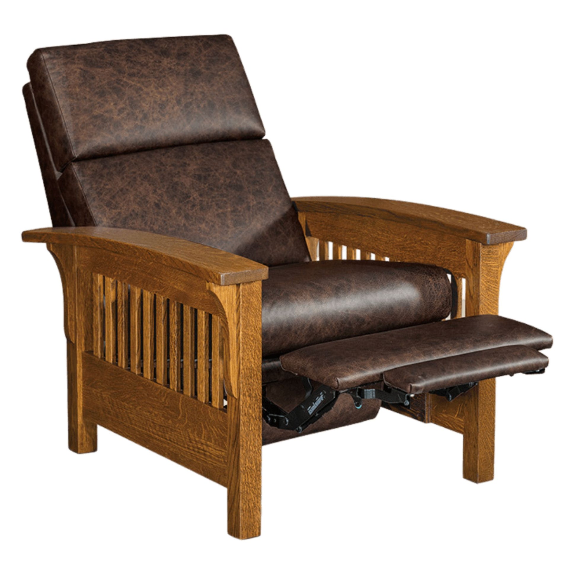 Prairie Mission Wood Arm Spindle Recliner