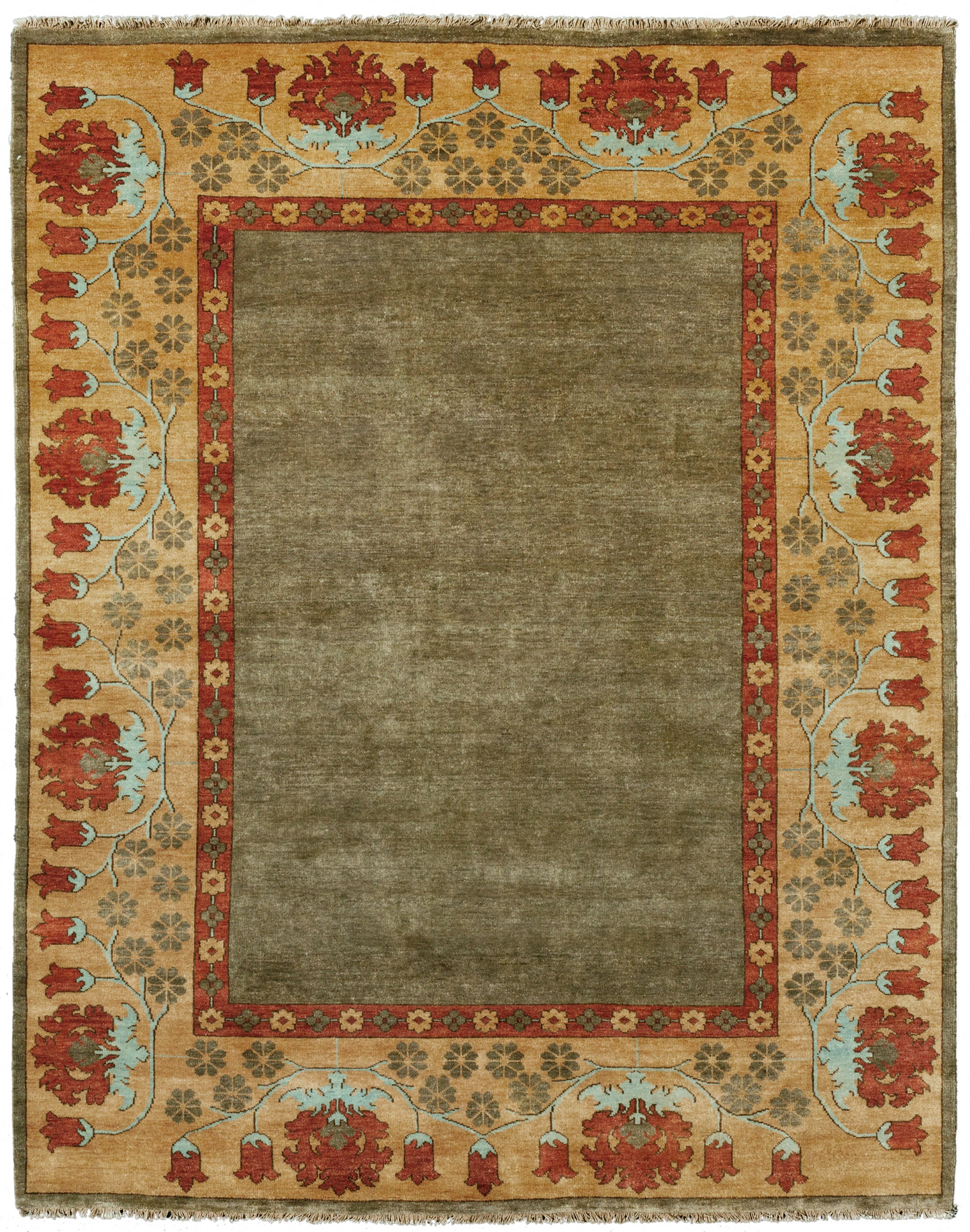 Streatham Border Hand Knotted Rug